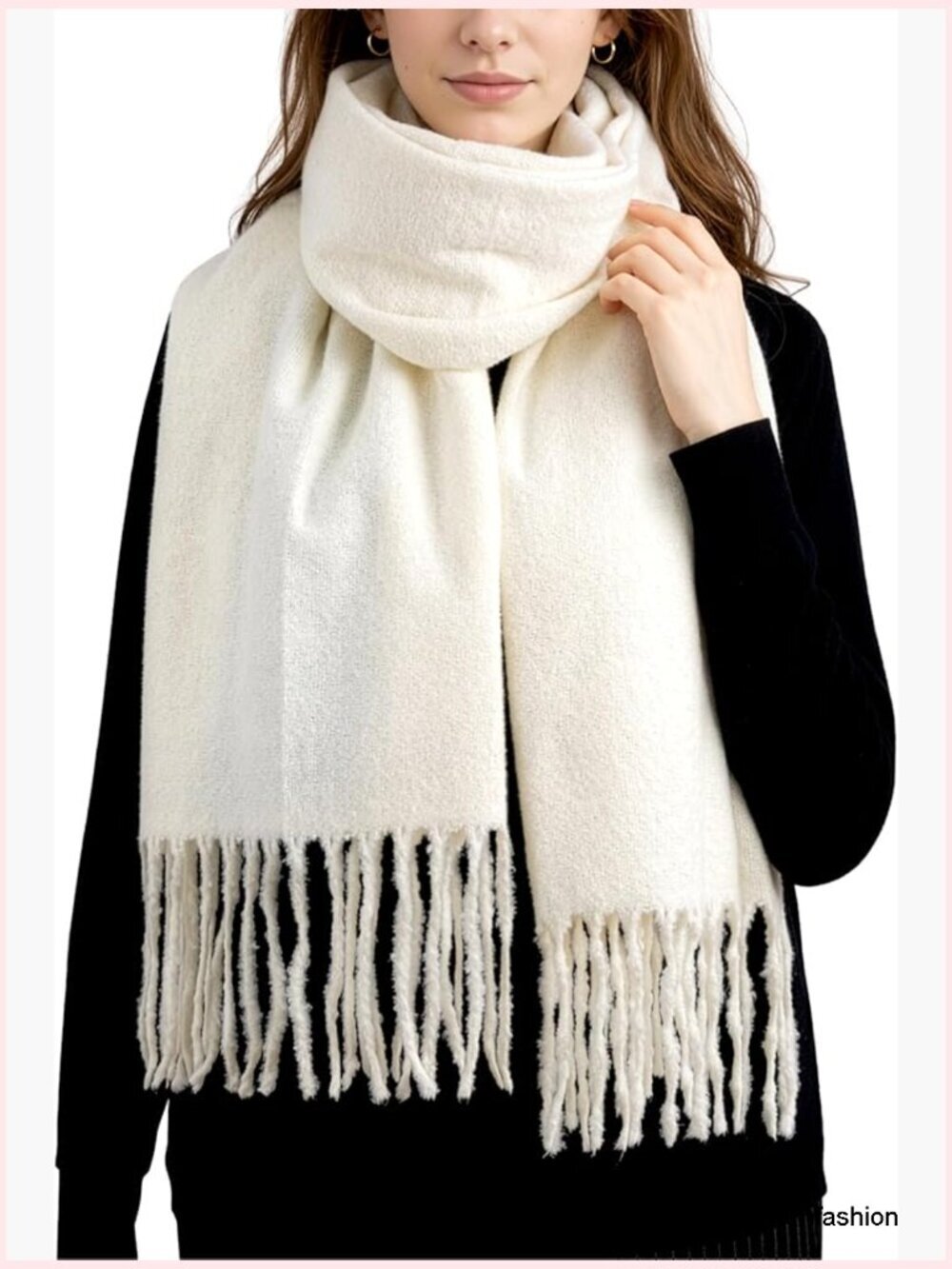 Thick Cashmere-Feel Winter Scarf Shawl Wrap Cold Weather Pashmina